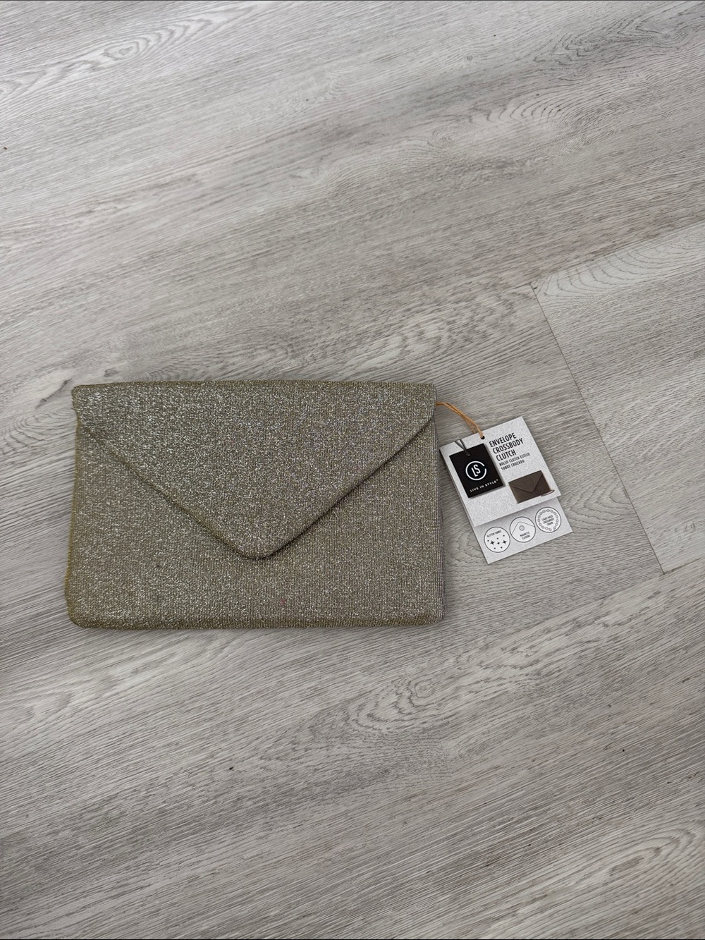 Envelope crossbody clutch- Gold